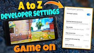 Developer Option Full Setting Free Fire Fix Lag