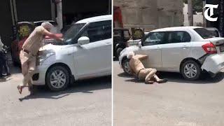 Stopped for checking, car driver drags cop to a distance in Patiala; watch video