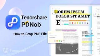 Tenorshare PDNob Guide | How to Crop PDF File