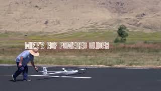 Mike's EDF powered glider takeoff at Jets over California 2023