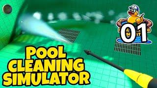 Pool Cleaning is so Satisfying | Pool Cleaning Simulator (Part 1)