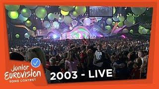 Recap of all the songs at the 2003 Junior Eurovision Song Contest