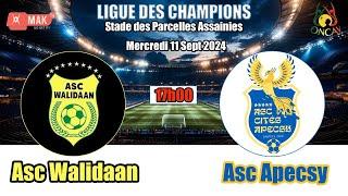 ODCAV DAKAR-LIGUE DES CHAMPIONS/ ASC WALIDAAN vs ASC  APECSY  Stade des Parcelles Assainies