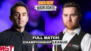 Ronnie O'Sullivan vs Jak Jones Full Match Highlights | Championship League Snooker 2025 - Group 3 