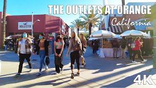 The Outlets at Orange - California - Christmas Shopping - Travel walking Tour -  2021 - 4K