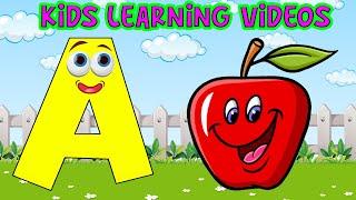 ABC Learning For Kindergarten | A to Z Words | Alphabets | Kids ABC | Kids Edubox