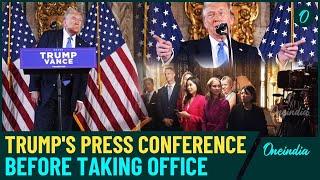 Trump's Final Press Conference Before Entering White House Again | First News Conference After Win