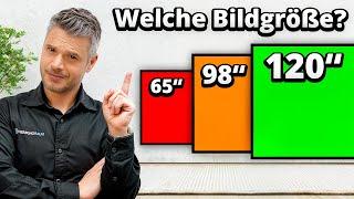 So findest du die richtige Bildgröße für TV und Beamer!