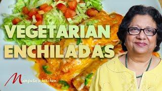 Vegetarian Enchiladas Recipe (Mexican Vegetarian Recipe) Veggie Enchilada Recipe