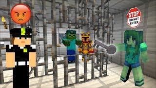 MC NAVEED AND MARK FRIENDLY ZOMBIE ESCAPE THE PRISON!! PRISON BREAK WITH A ZOMBIE MOD!! Minecraft