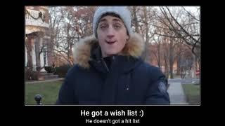 He got a wish list :)