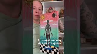 #art #painting #acrylicpainting #sun #moon #energy #frequency #aura #ethereal #artist