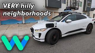 Self-driving Waymo car: hilly neighborhoods! | JJRicks Rides With Waymo #152