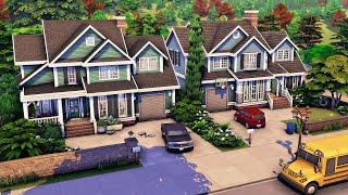 One Lot Two Houses | The Sims 4 Speed Build