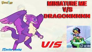 MINIATURE ME V/S SHADOW DRAGON : EASY PET EVOLUTION : I CRUSHED THE DRAGON!! 1DoctorGenius: