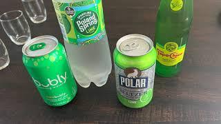 Taste Testing Zero Calories Sparkling Water (With Lime) — Top Chico, Bubly, Polar, Poland Spring