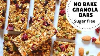 Granola Bar Recipe | Sugar-Free, No-Bake & Without Oven