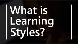 What is Learning Styles in Studying Visual Auditory Kinesthetic Types | Teacher B Ed Education Terms