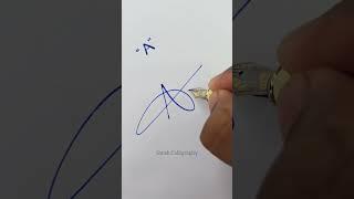 Letter A Sign with Different Styles! ️ What's your?!  #shorts #signature #art