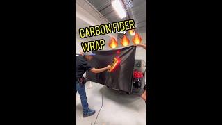 Carbon Fiber Wrap is Always Satisfying to Install  #carbonfiber #carwrap #vinylwrap