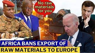 10 African Countries That Banned The Export Of Raw Materials To Europe