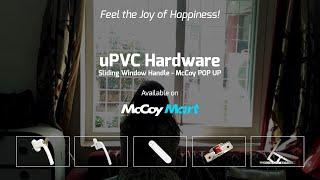 uPVC sliding window handle available on McCoy Mart