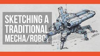 Creating mech with industrial design sketching