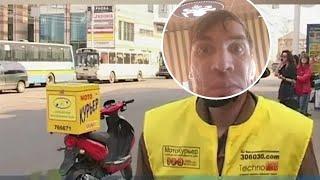 Яндекс Доставка на Велосипеде. Прохожий украл мою доставку! Самара