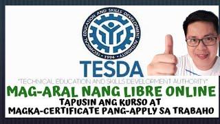 FREE TESDA ONLINE COURSES (2020) | LIST OF FREE ONLINE COURSES OFFERED