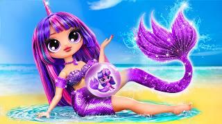 Сумеречная Искорка стала русалкой! Поделки из My Little Pony для кукол LOL OMG