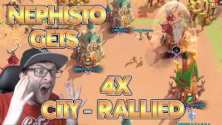 THE TITAN FALLS?! Nephisto #1 POWER Player Gets 4x RALLIED In Server 33! JEDI & DX Family No Mercy