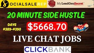 My Lead Gen Secret Clickbank Case Study - Social Sale Rep Days 389 & 390