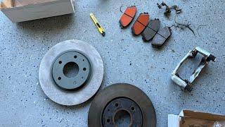 How To Change 4th Gen Mazda 3 front brake pads and rotors