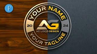 AG logo Design in pixellab | pixellab editing | ag logo design | professional logo design