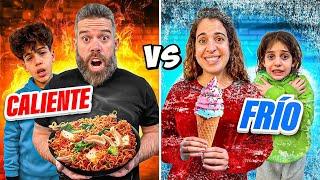 Comida FRÍA vs CALIENTE por 24 HORAS|4PLUSONE