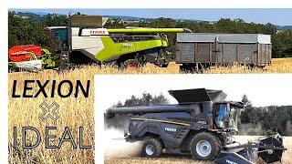 Wsl#31 Lieber den Ideal(en) Lexion oder doch den Gelben? Ideal 9, Lexion7700 TerraTrac auf dem Hof