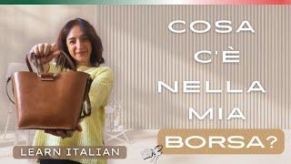 Learn Italian: What's in My Bag (this week)? #italianlanguage