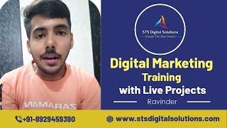 Best Digital Marketing Course In Faridabad | Video Testimonial By Ravinder | STS Digital Solutions
