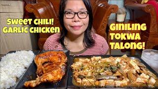 TOKWA NA MAY GINILING AT TALONG | SWEET CHILI GARLIC CHICKEN | MUKBANG PHILIPPINES ASMR | COOKING