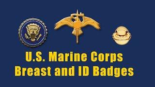 U.S. Marine Corps Wings, Aircrew, Parachute, EOD, Diver, Special Operations & Identification Badges!