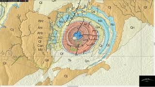 Geologic Map of The Eye of the Sahara - Richat Structure, Mauritania