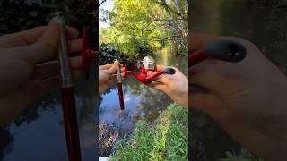 The smallest fishing rod ever?️ #fishing #fish #reels #rod