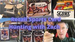 Retail Sports Card Hunting with Zach (We hit the Walmart Restock and find Prizm plus much more!!!)