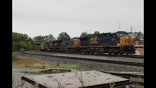 [HD] Waycross Georiga and Callahan Florida Railfanning In The Rain