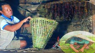 Making bamboo baskets at home @budhamagardil2042 #lovenepal #bamboo #basket #nature #nepal