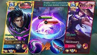 GLOBAL ALUCARD VS PRO FANNY GLOBAL TRASHTALKER | LIFESTEAL VS FAST HAND | WHO WIN? | HARD MATCH!