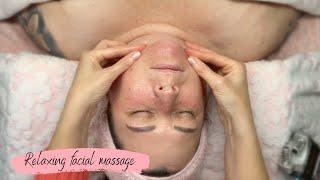 Relaxing Facial Massage (relaxing music & calming movements | ASMR)