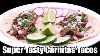 Super Tasty Carnitas Tacos -The Wolfe Pit