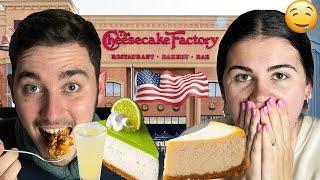 Brits Try CHEESECAKE FACTORY for the FIRST TIME!