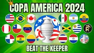 Copa America  2024 - Beat The Keeper - Algodoo Marble Race